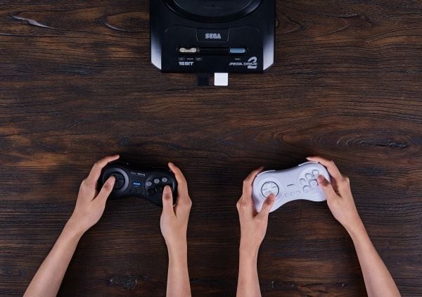 8Bitdo M30 2.4G, Gamepad, Sega Genesis, Retningsknapper, Menyknapp, Valg-knapp, Startknapp, Digitalt, Trådløs, Micro-USB
