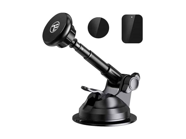 Tellur magnetisk telefonholder, sugekoppholder, justerbar, MUM, sort