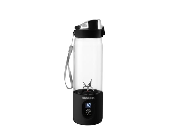 Concept SM4001, Bærbar blender, 0,58 l, Pulsfunksjon, Isknusing, 315 W, Sort, Rustfritt stål