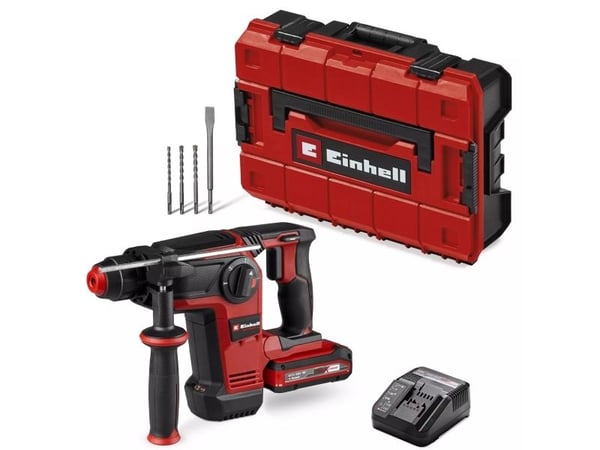 Einhell TP-HD 18/28 Li BL+4, musta, Punainen, Harjaton moottori, 2,8 cm, 1200 RPM, 3 J, 5500 IPM Einhell TP-HD 18/28 Li BL+4, musta, Punainen, Harjaton moottori, 2,8 cm, 1200 RPM, 3 J, 5500 IPM