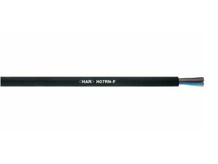 Lapp H07RN-F, Kabel för medelhög spänning, Svart, Gummi, Koppar, 6 mm ², 57,6 kg/km