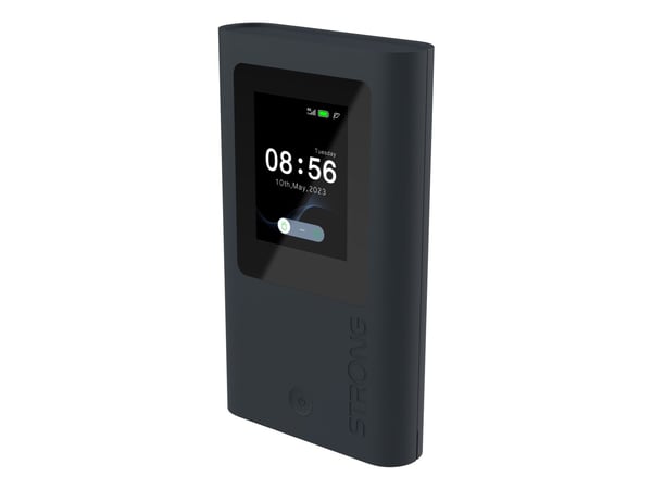 Strong 5GMIFIAX1800, Mobilnettverksruter, Svart, 802.11a, 802.11b, 802.11g, Wi-Fi 4 (802.11n), Wi-Fi 5 (802.11ac), Wi-Fi 6 (802.11ax), 574.1200 Mbi...
