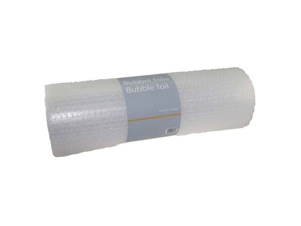 Boblefolie transparent 50 cm x 7m håndrulle