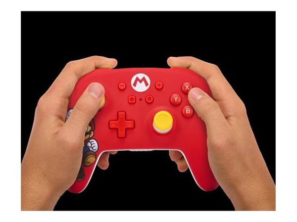 PowerA - Håndkonsoll - trådløs - Mario-glede - for Nintendo Switch, Nintendo Switch Lite, Nintendo Switch OLED