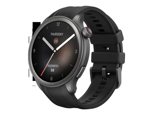 Amazfit Balance - Aluminiumslegering - smartklokke med stropp - silikonvæskegummi - håndleddstørrelse: 140-215 mm - display 1.5" - Bluetooth, Wi-Fi...