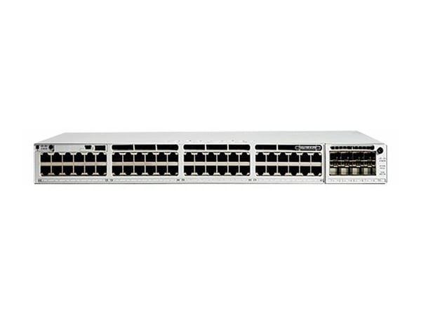Cisco Catalyst C9300-48P-A, Hallittu, L2/L3, Gigabit Ethernet (10/100/1000), Täysin kaksipuolinen, Power over Ethernet -tuki, Telineasennus