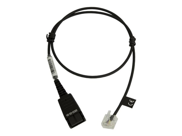 Jabra 8800-00-94, Kaapeli, Läpinäkyvä, musta