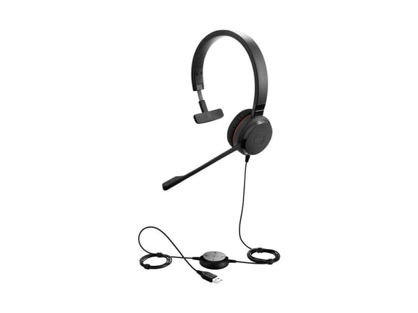 Jabra Evolve 30 II UC Mono - Hodesett - on-ear - kablet - 3,5 mm jakk