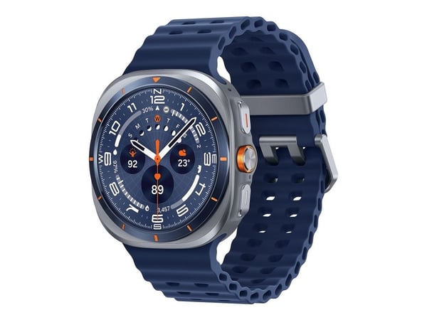 Samsung® | Galaxy Watch Ultra (2025) - Titanium Blue (Navy Blue strap)