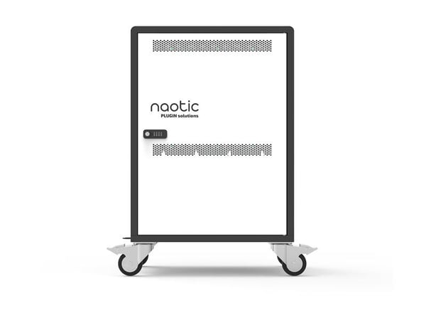 Naotic - Vogn (lade og sikre) - for 20 enheter - USB-C / USB-A PD 45W - låsbar - utgang: 220 - 240 V