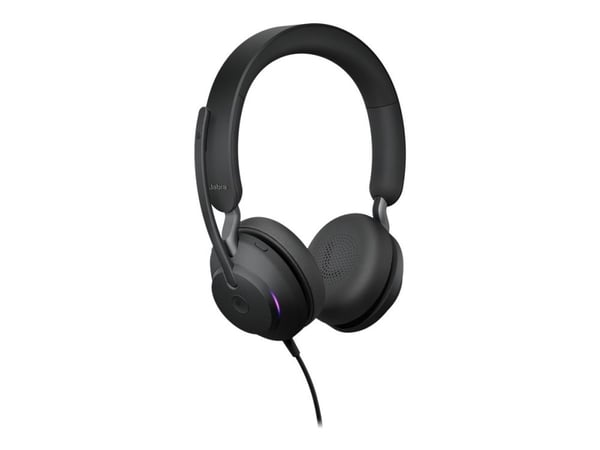 Jabra Evolve2 40 MS Stereo - Hodesett - on-ear - kablet - USB-C - lydisolerende - Certified for Microsoft Teams