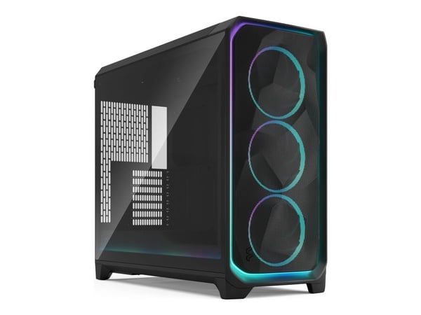 Fractal Design Meshify 3 XL Ambience Pro RGB - Tower - utvidet ATX (E-ATX) - ingen strømforsyning (ATX) - sort TG lys fargetone - USB/lyd