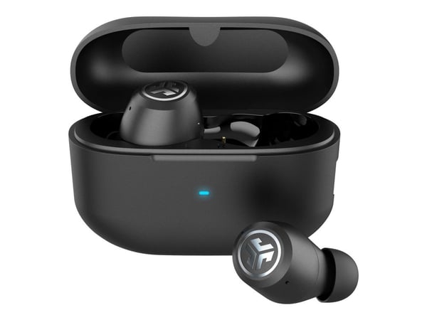 JLab JBuds 3 - True wireless-hodetelefoner med mikrofon - i øret - Bluetooth - aktiv støydemping - svart