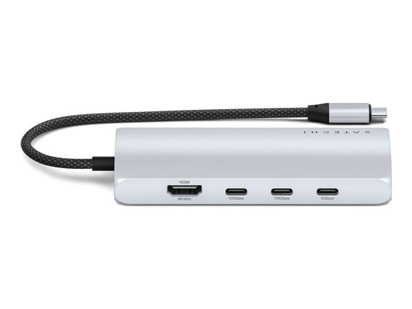 Satechi - Telakointiasema - USB-C / USB4 / Thunderbolt 3 / Thunderbolt 4 - HDMI, USB-C, Thunderbolt 4, USB4 - 1GbE - 1 GbE