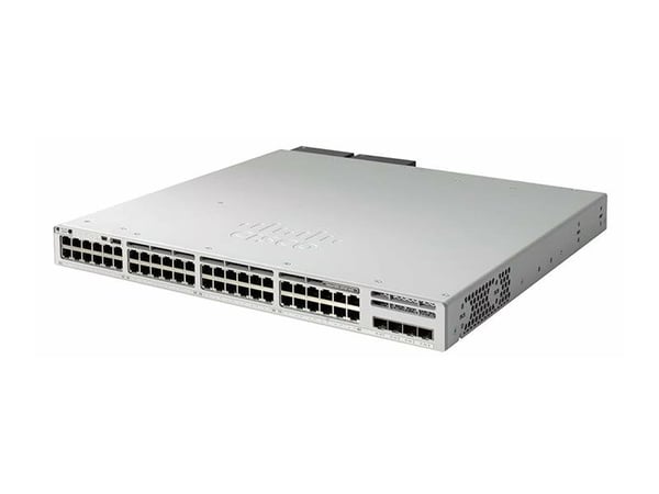 Cisco Catalyst 9300 48-port data Ntw Ess, Hallittu, L2/L3, Gigabit Ethernet (10/100/1000), Täysin kaksipuolinen, Telineasennus