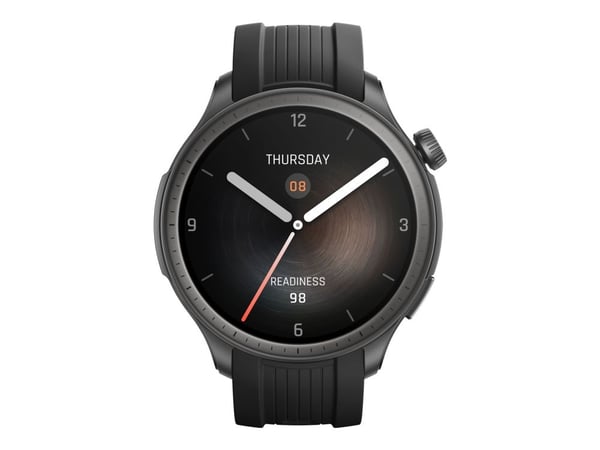 Amazfit Balance - Aluminiumslegering - smartklokke med stropp - silikonvæskegummi - håndleddstørrelse: 140-215 mm - display 1.5" - Bluetooth, Wi-Fi...