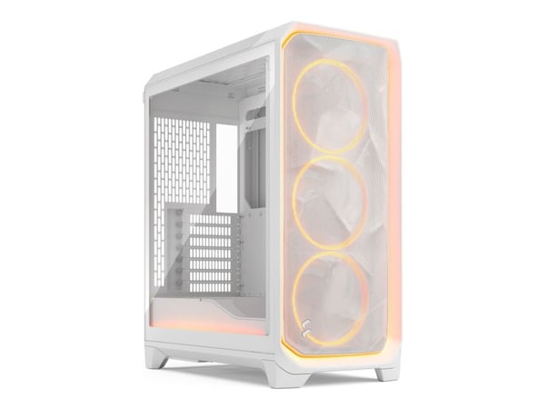 Fractal Design Meshify 3 Ambience Pro - Tower - utvidet ATX (E-ATX) - ingen strømforsyning (ATX) - hvit TG-klar fargetone - USB/lyd