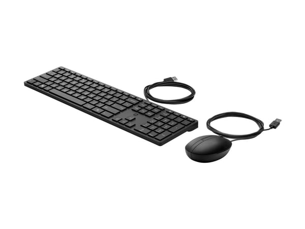 HP Desktop 320MK - Tastatur- og mussett - full size - USB - QWERTY - Pan Nordic