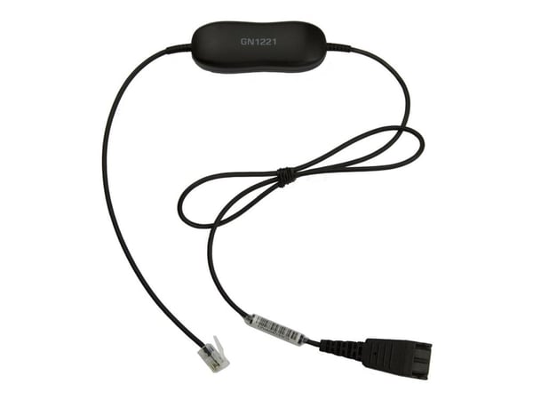 Jabra GN1221 Sound Limiter - Hodetelefonkabel - RJ-9 hann til Quick Disconnect - 80 cm