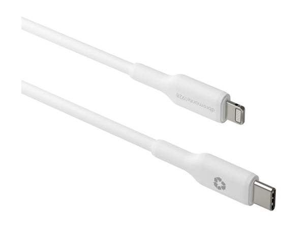 dbramante1928 re-charge - Lightning-kabel - USB-C hann til Lightning hann - 1 m - hvit