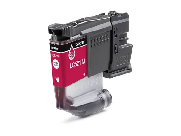 Brother LC521M, Magenta, 1 stk, 500 Sider, Enkelt pakke