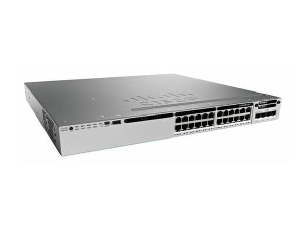 Cisco Catalyst 9300 - Network Essentials - switch - L3 - Styrt - 24 x 10/100/1000 (PoE+) - rackmonterbar - PoE+ (445 W)