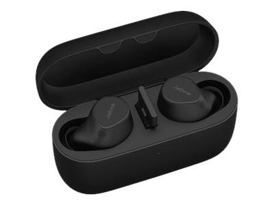 Jabra Evolve2 Buds UC - True wireless-hodetelefoner med mikrofon - i øret - Bluetooth - aktiv støydemping - USB-A via Bluetooth-adapter - lydisoler...