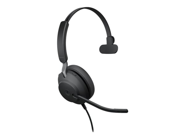 Jabra Evolve2 40 MS Mono - Hodesett - on-ear - konvertibel - kablet - USB-A - lydisolerende - Certified for Microsoft Teams