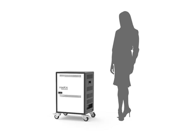 Naotic - Vogn (lade og sikre) - for 20 enheter - USB-C / USB-A PD 45W - låsbar - utgang: 220 - 240 V