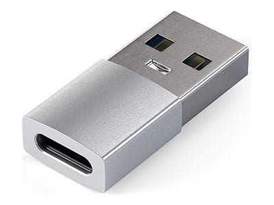 Satechi - USB-sovitin - 24-nastainen USB-C (naaras) USB Type A:hen (uros) - USB 3.0 - hopea