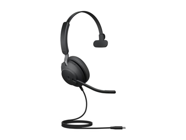 JABRA Evolve2 40 SE USB-C MS Mono Evolve2 40 USB-C Mono hodesett MS Myk veske