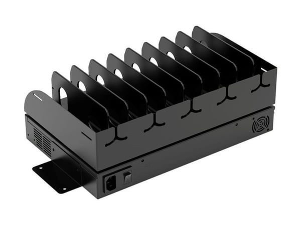 Naotic Plug In - Ladestasjon - 30 watt - 2.5 A - PD - 20 utgangskontakter (10 x 4-pins USB-type A, 10 x 24 pin USB-C) - på kabel: USB-C - svart