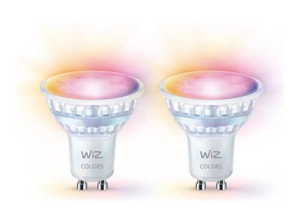 WiZ Spot 2-pack - Smart LED Lighting - Coloured and White Light - GU10 - 50W - Wi-Fi
