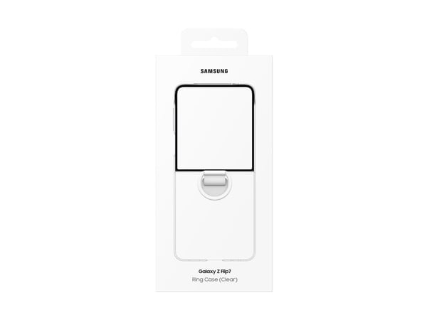 Samsung EF-QF766 - Baksida till mobiltelefon - polykarbonat (PC) - transparent - för Galaxy Z Flip7