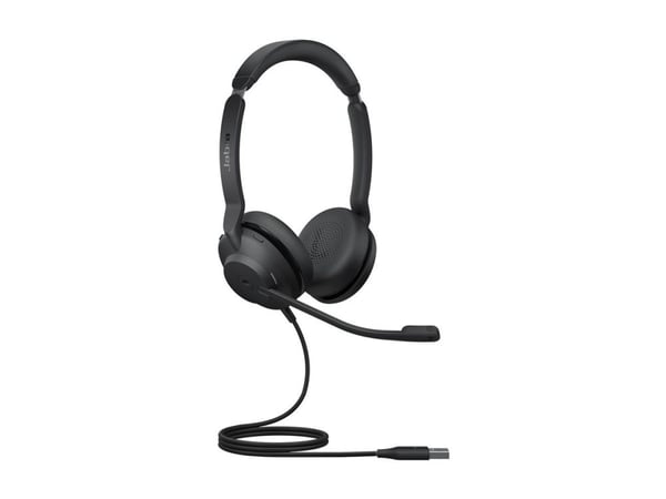 Jabra Evolve2 30 MS Stereo - Hodesett - on-ear - kablet - USB-A - Certified for Microsoft Teams