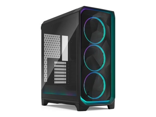Fractal Design Meshify 3 Ambience Pro RGB - Tower - utökad ATX - ingen strömförsörjning (ATX) - svart TG ljus ton - USB/ljud