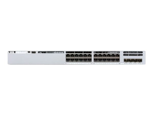 Cisco C9300L-24T-4G-A, Hallittu, L2/L3, Gigabit Ethernet (10/100/1000), Täysin kaksipuolinen, Telineasennus