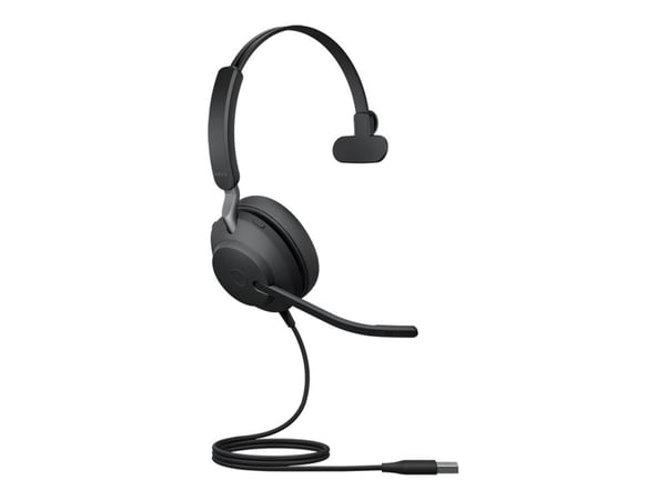 Jabra Evolve2 40 UC Mono - Hodesett - on-ear - konvertibel - kablet - USB-A - lydisolerende
