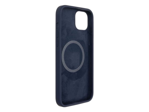Fixed MagFlow - Bagsidecover til mobiltelefon - MagSafe-kompatibilitet - flytende silikone - blå - for Apple iPhone 14 Plus