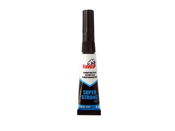 Øyeblikkelig lim RAVUS SUPER STRONG GEL 3 g