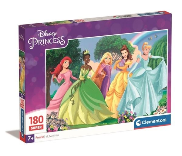 Clementoni puslespill 180 brikker superprinsesser 29787