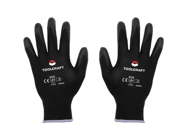 TOOLCRAFT TO-5621544 arbeidshansker i polyester, polyuretan størrelse (hansker): 8 CAT II 1 par