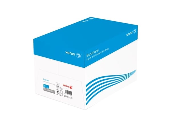 Xerox, Business, white, Ubestrøget Kopipapir, træfri ECF, 80g/m2, 210mm x 297mm, A4, Smal bane, pakk - (5 stk.)