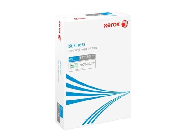 Xerox, Business, white, Ubestrøget Kopipapir, træfri ECF, 80g/m2, 210mm x 297mm, A4, Smal bane, pakk - (5 stk.)