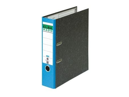 Elba Rado Klassik, A4, Rund ring, Fotoark kartong, Polyvinylklorid (PVC), Blå, 570 ark, 8 cm