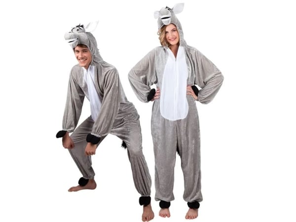 Boland 88011, Fancy kostyme, Voksen, Unisex, Dyr, Dyr, Grå, Hvit