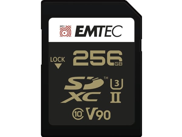 Emtec SpeedIN Pro+, 256 GB, SDXC, Klasse 10, UHS-II, 300 MB/s, 270 MB/s