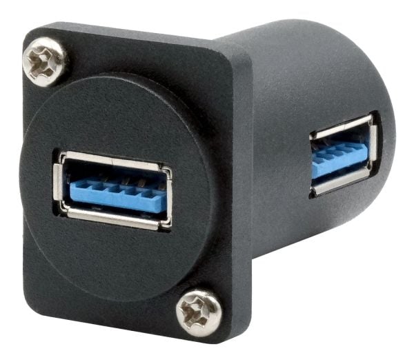 Sovitin USB3.2 Type-A naaras ->A naaras Gen1,D-Type,5 Gbit/s,90°