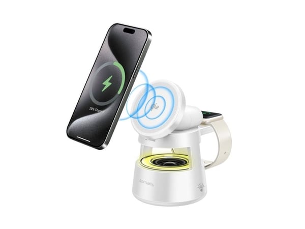 4smarts 541535, Innendørs, Utendørs, USB, Trådløs lading, 1,5 m, Hvit