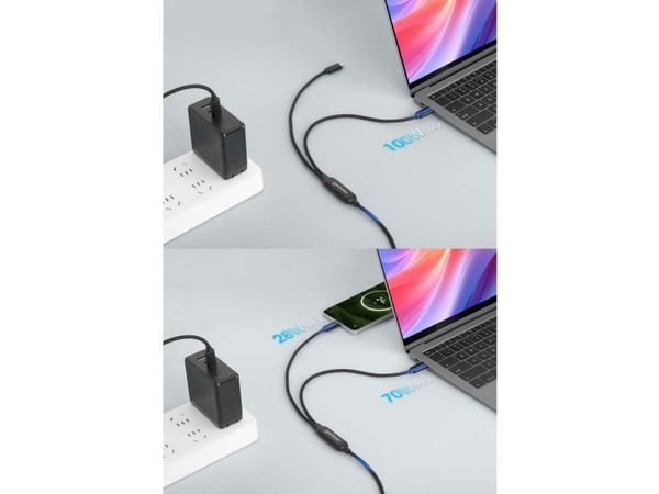 Manhattan 355810, 2 m, USB C, 2 x USB C, musta